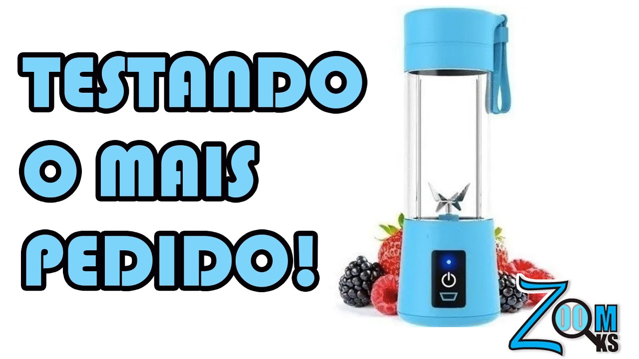 TESTANDO A UTILIDADE MAIS PEDIDA  MINI LIQUIDIFICADOR PORTÁTIL 