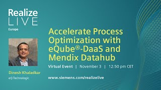 Accelerate Process Optimization with eQube-DaaS and Mendix Datahub