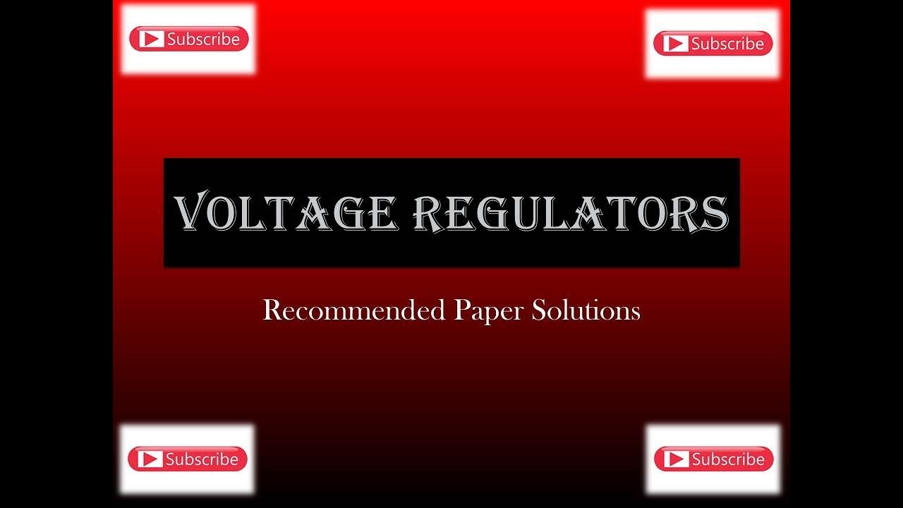 Voltage Regulators Zener Diode Block Diagram of Series and Shunt