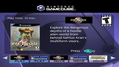 Metroid Prime Demo Disc Play
