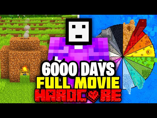 I Survived 6000 Days in Minecraft Hardcore! [FULL MINECRAFT MOVIE] class=