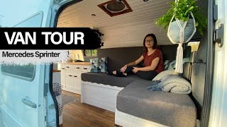 VANTOUR | couple travels in an awesome self-converted 2006 Mercedes Sprinter Van