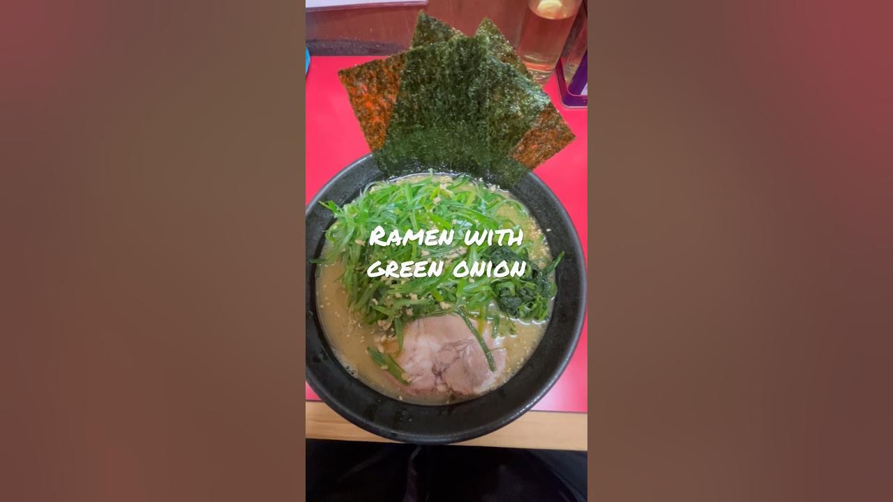 Ramen with green onion in Japan. Ramen with green onion in Japan.