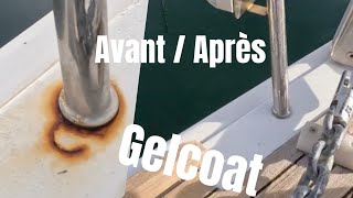 REPARATION du GELCOAT et FIBRE DE VERRE sur notre voilier Beneteau oceanis 50 Episode 6