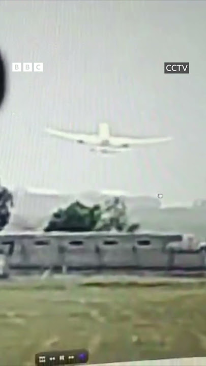 CCTV video shows Air India plane descending and moment of crash | BBC News India