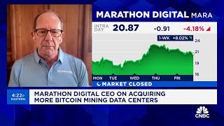 Largescale bitcoin miners are competing head on with AI companies for power: Marathon Digital CEO
