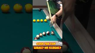 Is This Shot ILLEGAL in 8 Ball? #8ballpool #trickshot #snooker