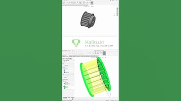 Belt wheel V6 Engine| Solidworks tutorial #shorts #solidworks #automobile
