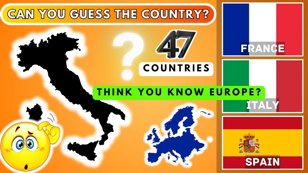 Country QUIZ: Think You Know EUROPE? Guess the Country by Silhouette!