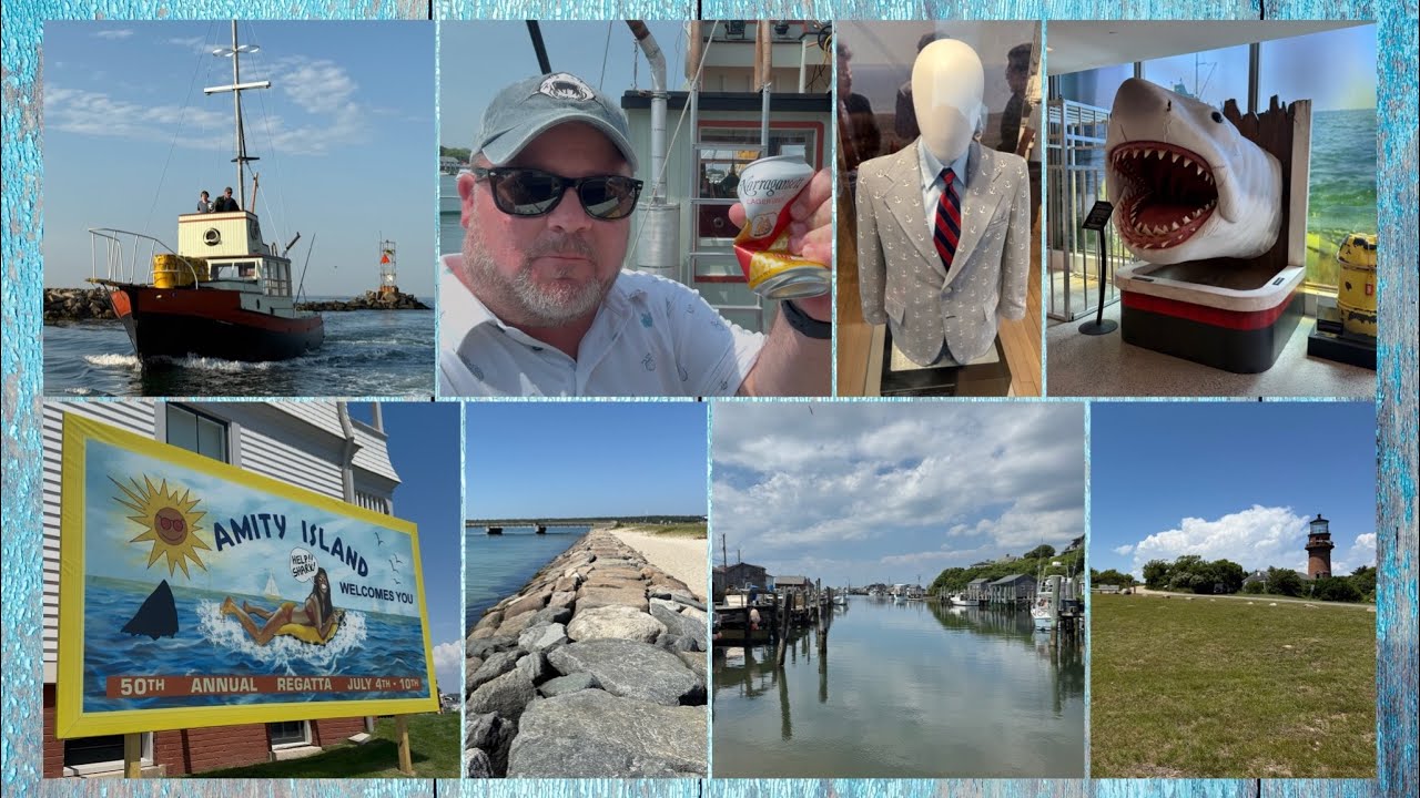 Jaws 50th On Martha’s Vineyard- Orca Replica, Filming Locations, Props -4K- D Tour 368 6/23-26/25