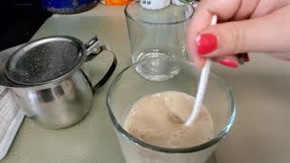 Easy Cooking Cuban Authentic Café con Leche receta fácil - Espresso coffee with milk quick recipe