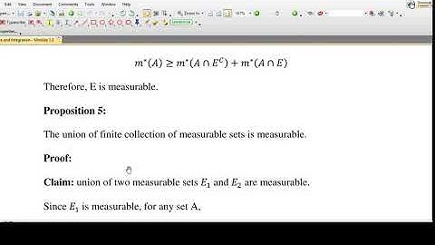 Measure and Integration - proposition 5
