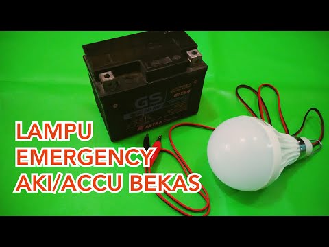 Memanfaatkan Aki/Accu Bekas untuk Lampu Emergency. 