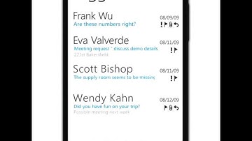 Windows Phone 7 - Emails, Events and Schedule Integration
