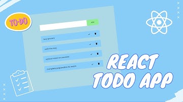 Create a React Todo App with Hooks including Localstorage