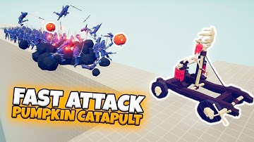 FAST ATTACK PUMPKIN CATAPULT VS EVERY FACTION | TABS BUGS DLC GAMEPLAY