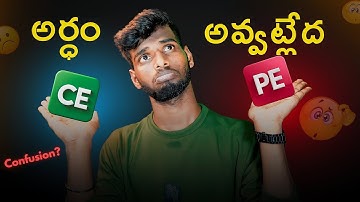What is CE and PE | Basics Of Option Trading | Telugu | Hey Trader #telugutrader