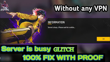 Server Busy Problem Free Fire | Reading Game info Problem Free Fire | Free Fire Open Problem Today