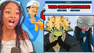 Can Akinator Guess my CREEPY Boyfriends?!!