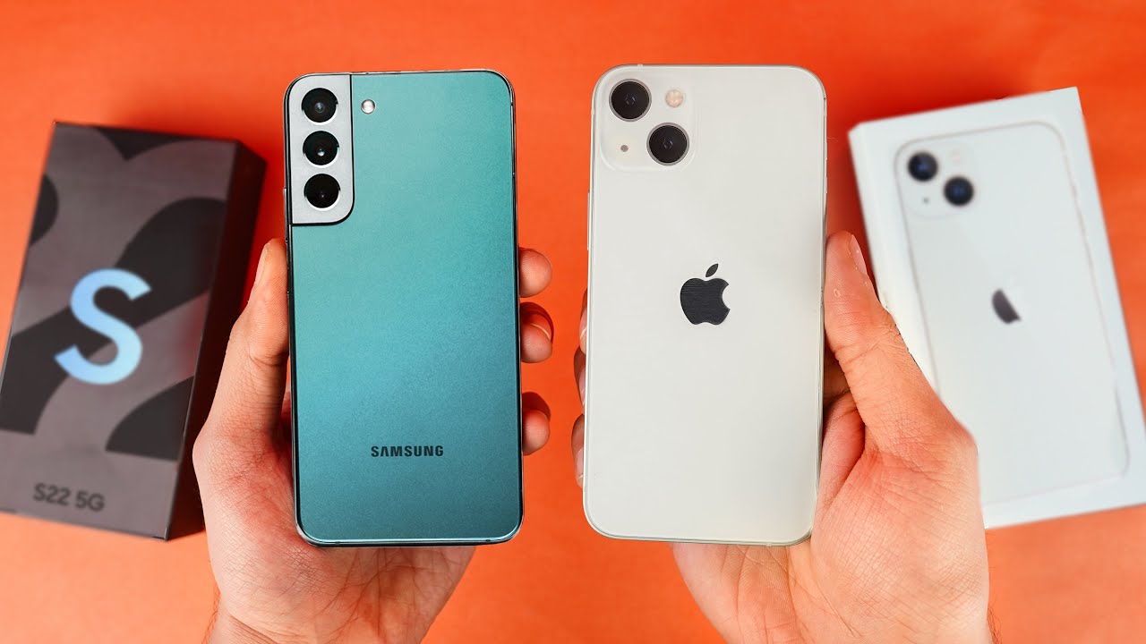 Samsung iphone 13 s22 Ultra vs