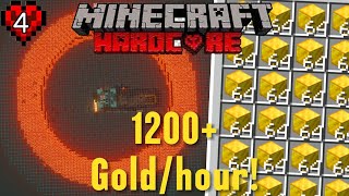 I Built a Massive Gold Farm in Hardcore Minecraft!