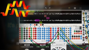 Piano ambient with miRack iOS virtual modular is easy!