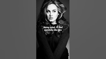 Thumbnail of Adele - Someone Like You (Short Lyrics)