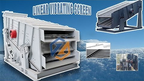 High efficiency sand vibration separator sieve machine linear vibrating screen