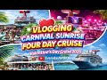 Vlogging on our 4 day Cruise aboard the Carnival Sunrise🚢🌊#video #cruise #carnivalsunrise