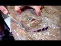 Japanese Street Food STINGRAY Tempura And Stew Seafood Japan 