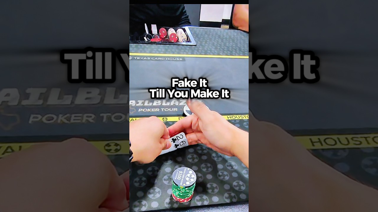 Fake It Till You Make It ♠️❤️♣️♦️#pokerhands #texaspoker