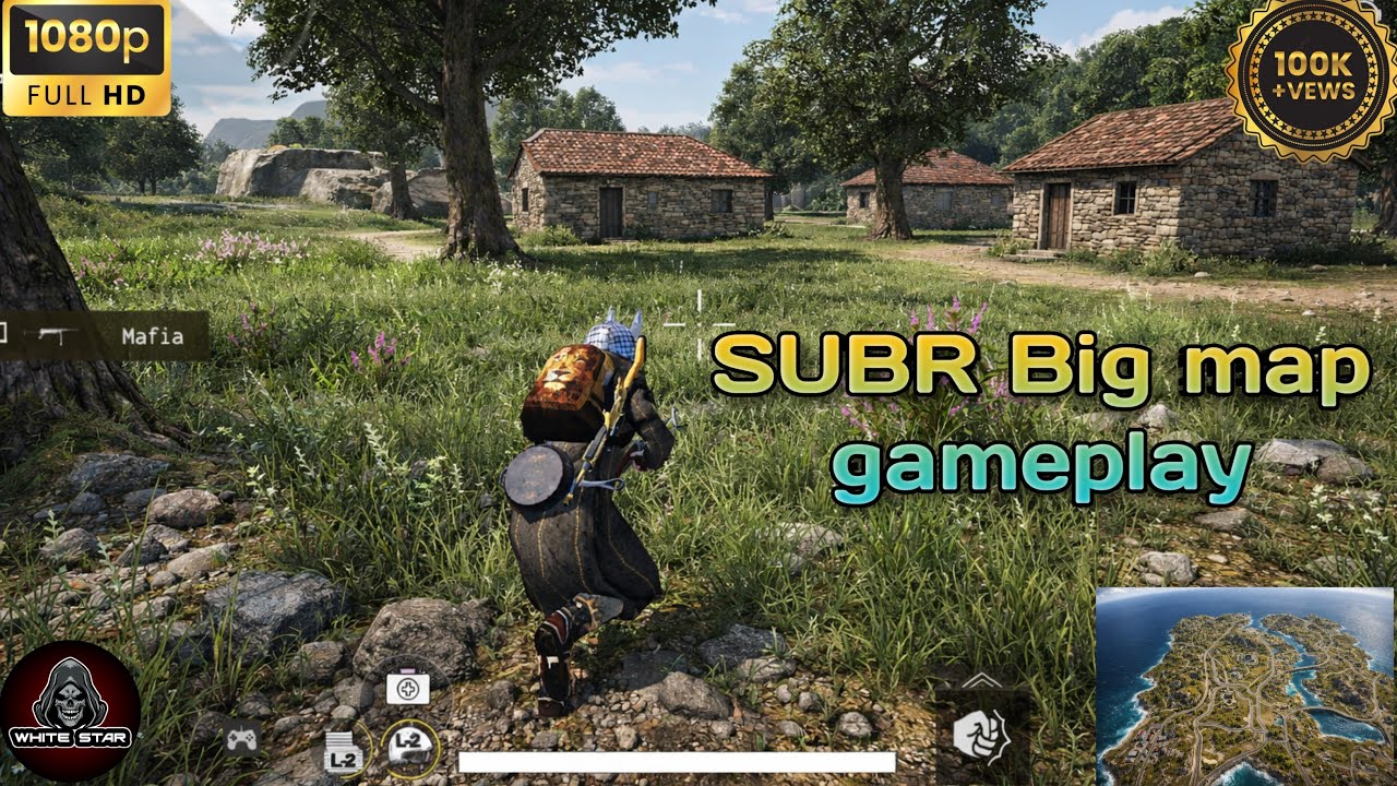 SUBR Big map gameplay😈 Live with white star⭐ Survival unknown battle Royal
