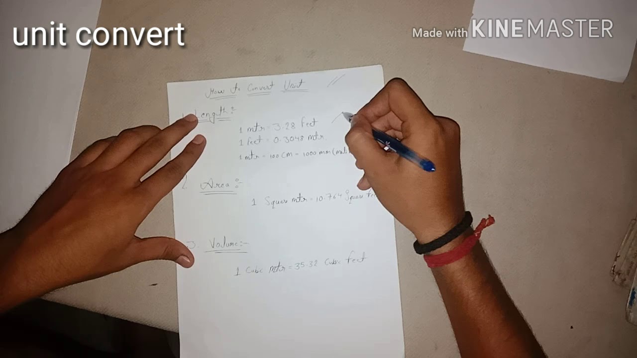 How to convert meter into feet. - YouTube