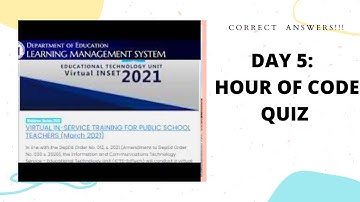 DAY 5  QUIZ 3 ||  HOUR OF CODE QUIZ