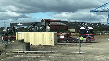 Linde C4234 Reach stacker going under Middlesbrough