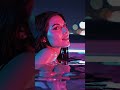 Neon Dreams: Floating in a World of Colorful Reflections
