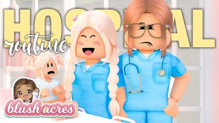 MY FIRST NIGHT SHIFT AT THE HOSPITAL… | Blush acres | Bonnie Builds roleplay