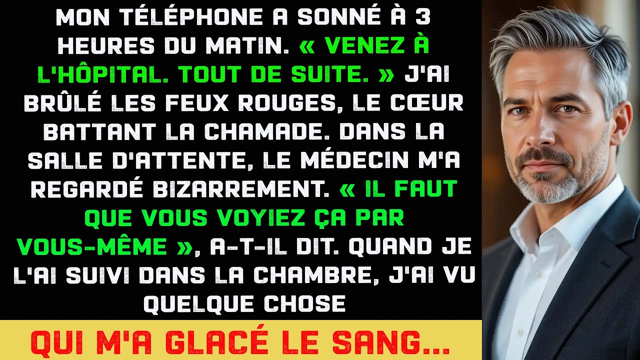 Mon téléphone a vibré à 3h. 