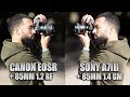 The Canon EOS R + 85mm 1.2 vs Sony A7III + 85mm 1.4| Real World Comparison