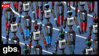 🔴LIVE: Humanoid Robots Race and Perform Tai Chi at Beijing Robot Games | AI1S