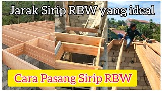 Cara pasang Sirip walet dan jarak ideal Antara Sirip