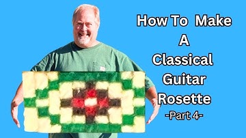 How To Make A Classical Guitar Rosette-Part 4 | David Schramm, Luthier