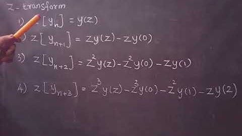 Solution  of difference equations using Z transform ~Video 36