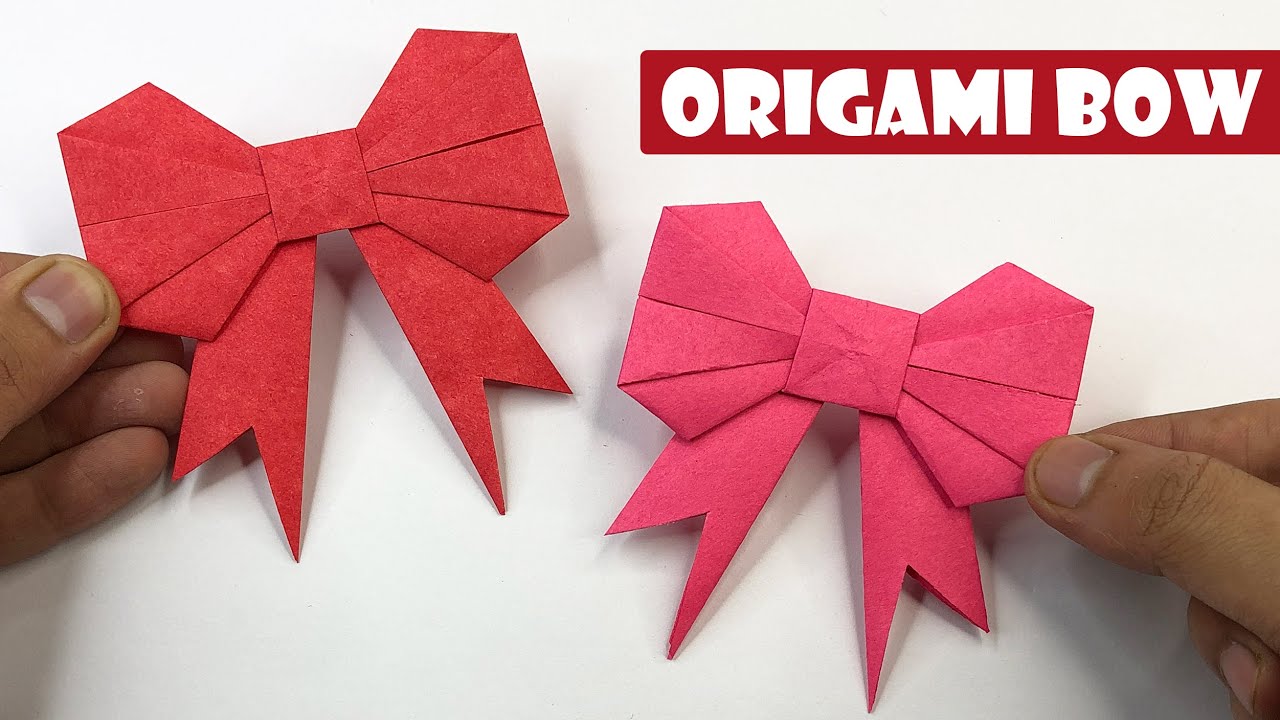 How to Make a Paper Bow - Easy Origami Bow Tutorial for Gifts & Decor ...