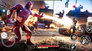 Iron Hero: Superhero Fighting game- android Gameplay SD , superhero Spider games,By game hole screenshot 4