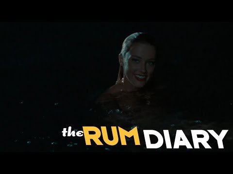 The Rum Diary (2011) -  Night Lake Swim Scene