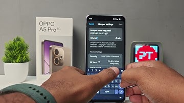 How to set wifi hotspot and change settings in OppoA5 Pro