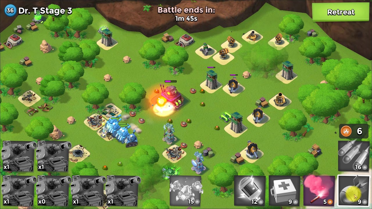 (36) Dr. T Stage 3 [Boom Beach] Level 27