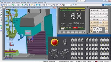 swansoft cnc simulator   Fanuc 0iM   YouTube