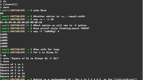 UNIX/Linux seq command tutorial